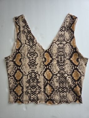 Snake Skin Cropped Tank